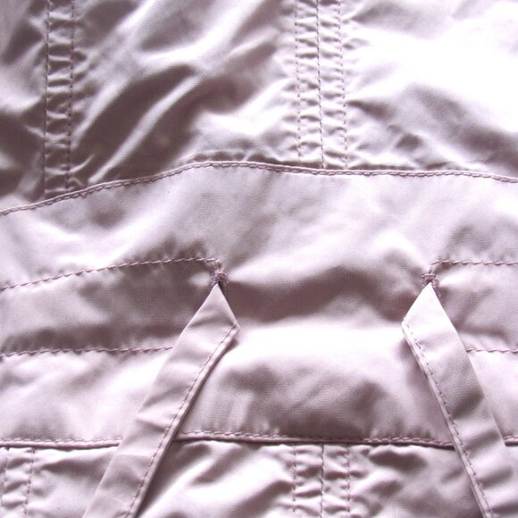 Cole Haan Signature Ladies Pink Rain Jacket, Hood, Zipper and Snap, Pockets J116 - Picture 8 of 11